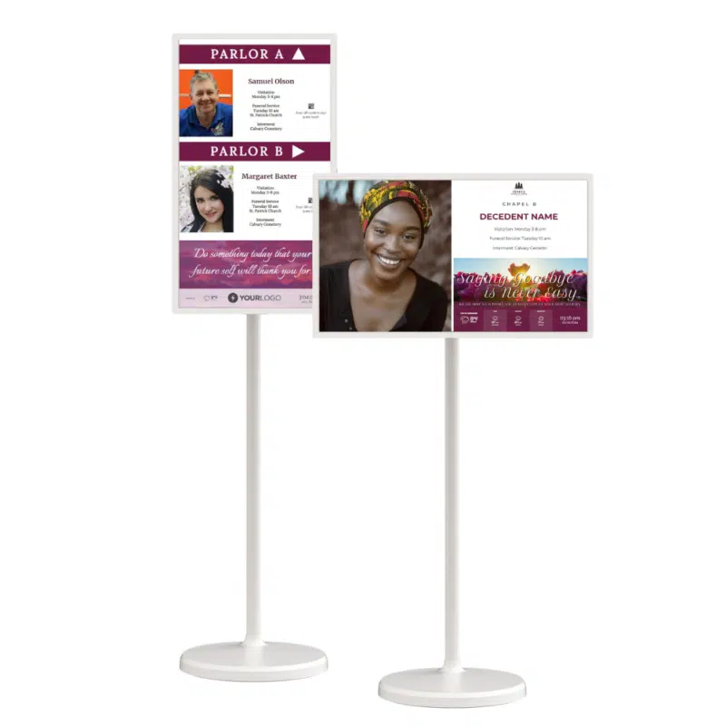 32″ Free-Standing Digital Sign